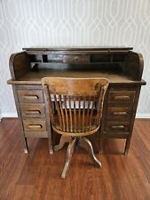 Vintage wooden desk for sale  BOLTON