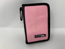 Estojo de transporte Nintendo DS rosa console e suporte de cartucho bolsa de viagem com zíper comprar usado  Enviando para Brazil