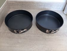 2 X Springform Cake Baking Tins 23cm 9" Diameter Used Once!, used for sale  Shipping to South Africa