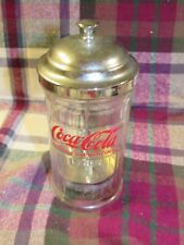 *LOOK* Superb Vintage Coca~Cola Straw Holder/Dispenser in Glass 1992 - Free P+P for sale  Shipping to South Africa