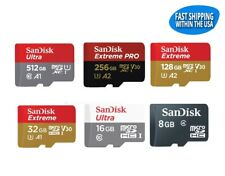 Lote de cartões de memória Sandisk micro SD 64GB 128GB 256GB 512GB Extreme Pro Ultra, usado comprar usado  Enviando para Brazil