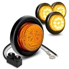 4pc 2 polegadas DOT Amber Round Trailer LED Marker Lights w / Grommet para caminhão comprar usado  Enviando para Brazil