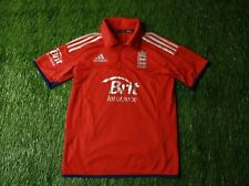 ENGLAND NATIONAL TEAM 2013 CRICKET ZIP POLO SHIRT JERSEY ADIDAS ORIGINAL YOUNG L for sale  Shipping to South Africa