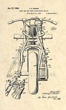 Impressão artística oficial de motocicleta indiana patenteada dos EUA - Vintage 1948 - Antiga - 146 comprar usado  Enviando para Brazil