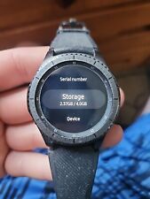 Smartwatch Samsung Gear S3 Frontier 46 mm estojo de aço com pulseira de silicone preta -, usado comprar usado  Enviando para Brazil