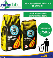 Carbone Vegetale Carbonella per Barbecue Sacchetta da 3 / 5Kg El Gaucho  usato  Frattamaggiore