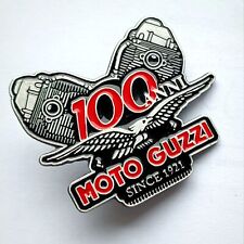 Moto Guzzi BIG pin badge silvered  engine V Twin motorcycle, fast delivery na sprzedaż  PL