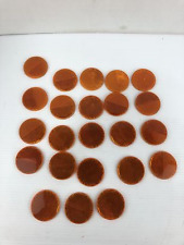 Used, Sate-Lite 21 SAE-A-88-DOT Round Orange Reflector Peel & Stick - Lot of 23 for sale  Shipping to South Africa