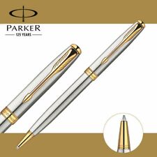 Bolígrafo Parker Sonnet acero inoxidable clip dorado con tinta negra de 0,7 mm M segunda mano  Embacar hacia Argentina