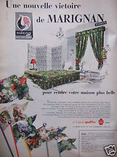 Publicité 1958 tissus d'occasion  Compiègne