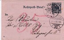 1896 rohrpost brief gebraucht kaufen  Heppenheim