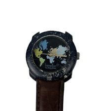 United Colors of Benetton Vintage Relógio por Bulova Pulseira de Couro Mapa Apoio comprar usado  Enviando para Brazil