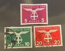 Lote de 3 selos postais da NORUEGA emblema de festa nazista norueguesa 1938 comprar usado  Enviando para Brazil