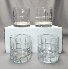 Anchor Hocking Manchester Tartan Old Fashioned Whiskey Lowball Glasses Set of 4 for sale  Shipping to South Africa