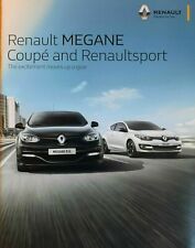 Folheto de vendas de carros RENAULT MEGANE COUPE & RENAULTSPORT catálogo do Reino Unido, agosto de 2015 comprar usado  Enviando para Brazil