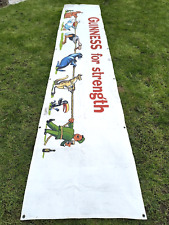 Vintage Guinness Pub Beer Garden Beer Tent Advertising Canvas Banner HUGE 14 FT for sale  Shipping to South Africa