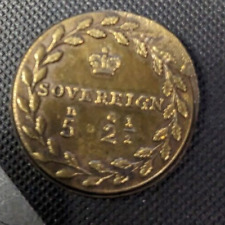 Brass sovereign coin for sale  WATCHET