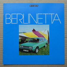 Fiat berlinetta brochure. for sale  UK