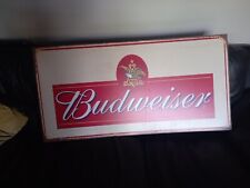 Large budweiser sign. for sale  STOKE-ON-TRENT