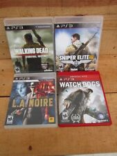 Lote de 4 videogames PS3 Playstation 3 coleção L.A. Noire Watchdogs Sniper Elite comprar usado  Enviando para Brazil