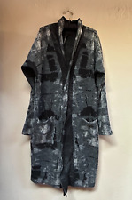 Nude: Masahiko Maruyama Knit Duster Cardigan Coat Gray Black Size 2 Pockets for sale  Shipping to South Africa