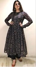 Georgette black color for sale  LEICESTER