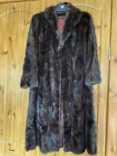 black real fur coat for sale  MORECAMBE