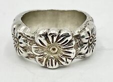 Used, James Avery Retired Sterling Silver 3 Dogwood Flowers Ring Size 9 16.7 Grams for sale  Rancho Santa Margarita