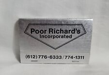 Vintage poor richard for sale  Spindale