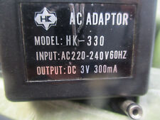 AC/DC Adapter Power Supply HK-330 3V 300mA #13 for sale  Shipping to South Africa