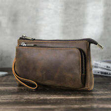 Usado, Bolsa de mão masculina de couro genuíno carteira bolsas de negócios bolsa de armazenamento eletrônico comprar usado  Enviando para Brazil