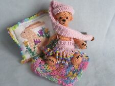 Miniature crochet bear for sale  WILMSLOW