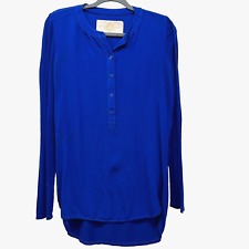 Bella Dahl Women blue henley tunic long sleeve size S stretch ( Stain) for sale  Shipping to South Africa