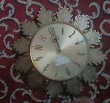 retro sunburst clock for sale  WALSALL