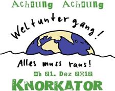 Knorkator weltuntergang raus gebraucht kaufen  Berlin