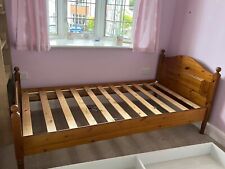 Single pine bed for sale  BANSTEAD