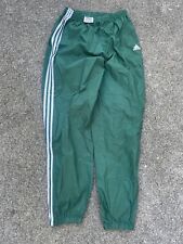 Pantalones de chándal vintage Adidas de nailon cortavientos holgados verdes para hombre talla XL, usado segunda mano  Embacar hacia Argentina