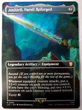 MTG: Lord of the Rings Commander - Anduril, Narsil Reforged - Borderless NM 0491 for sale  Shipping to South Africa