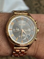 Relógio cronógrafo Nixon ROSE GOLD com face HEMATITA, 40mm MINX comprar usado  Enviando para Brazil