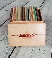 Usado, Caja de colección AzRock azulejos de asfalto muestra de vendedor 28 azulejos varios colores 1961 segunda mano  Embacar hacia Argentina