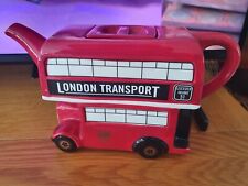 LONDON POTTERY SIGHTSEEING LONDON RED BUS TEAPOT for sale  BROADSTAIRS