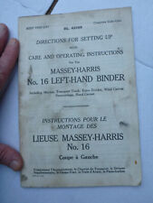 Massey harris left for sale  ILFORD