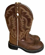 Botas ocidentais femininas Justin Gypsy couro marrom cowgirl tamanho 5B ~ L9909 comprar usado  Enviando para Brazil