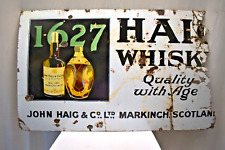 Usado, Vintage Haig Whisky Zeichen Brett Porzellan Emaille Markinch Scotland Dimple comprar usado  Enviando para Brazil