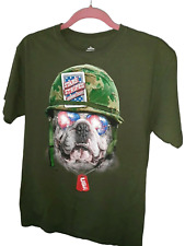 Camiseta BULLDOG Soldier ESTRELAS LISTRAS E LUTAS VENCEDORAS Patriótica EUA M 38/40 comprar usado  Enviando para Brazil