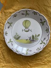 Assiette faience montgolfiere d'occasion  Margency