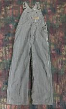 Vintage Big Mac Hickory Striped Overalls Square Bak Workwear 38x30 for sale  Shipping to South Africa