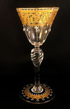 Copo de vinho Salviati Murano ouro claret octogonal renascimento veneziano, usado comprar usado  Enviando para Brazil