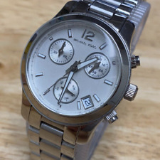 Relógio Michael Kors MK-5428 Lady 100m prata aço quartzo cronógrafo ~ data ~ nova bateria comprar usado  Enviando para Brazil