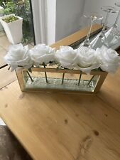 White roses chrome for sale  MARKET DRAYTON